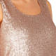 ELENA MIRO SEQUIN VEST GOLD