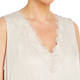 ELENA MIRO SATIN LACE TRIM CAMI CHALK 