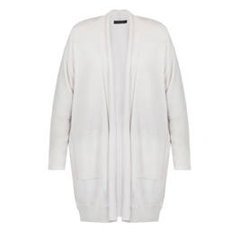 ELENA MIRO PURE WOOL CARDIGAN CHALK - Plus Size Collection