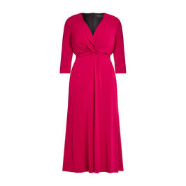 ELENA MIRO STRETCH JERSEY DRESS ROSE - Plus Size Collection