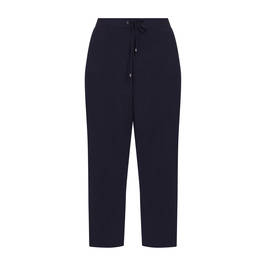 ELENA MIRO KNITTED TROUSERS NAVY - Plus Size Collection