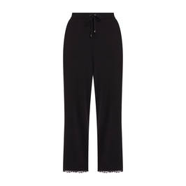 ELENA MIRO KNITTED TROUSERS BLACK - Plus Size Collection