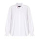 ELENA MIRO PLEATED CUFF SHIRT WHITE 