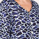 BEIGE GIRAFFE PRINT TUNIC NAVY