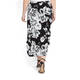 PIERO MORETTI STRETCH JERSEY PRINT SKIRT MONOCHROME