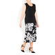 PIERO MORETTI STRETCH JERSEY PRINT SKIRT MONOCHROME