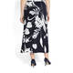 PIERO MORETTI STRETCH JERSEY PRINT SKIRT NAVY