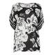 PIERO MORETTI MONOCHROME CHIFFON PRINT TUNIC