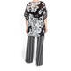 PIERO MORETTI MONOCHROME CHIFFON PRINT TUNIC