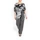 PIERO MORETTI MONOCHROME CHIFFON PRINT TUNIC