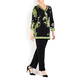 PIERO MORETTI PRINTED TUNIC GREEN