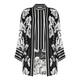 PIERO MORETTI MONOCHROME CHIFFON TWINSET