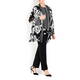 PIERO MORETTI MONOCHROME CHIFFON TWINSET
