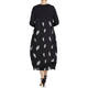 PIERO MORETTI PAISLEY DRESS BLACK