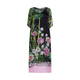 PIERO MORETTI SILK CHIFFON FLORAL PRINT DRESS 