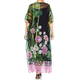 PIERO MORETTI SILK CHIFFON FLORAL PRINT DRESS 