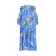 PIERO MORETTI SILK CHIFFON LILY PRINT DRESS 