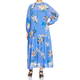 PIERO MORETTI SILK CHIFFON LILY PRINT DRESS 