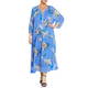 PIERO MORETTI SILK CHIFFON LILY PRINT DRESS 