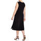 PIERO MORETTI SATEEN JERSEY DRESS BLACK