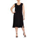 PIERO MORETTI SATEEN JERSEY DRESS BLACK