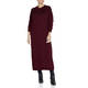 PIERO MORETTI EMBELLISHED KNIT DRESS BORDEAUX