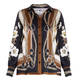 PIERO MORETTI SILK PRINT SHIRT BRONZE