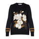 PIERO MORETTI EMBELLISHED INTARSIA SWEATER