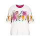 PIERO MORETTI LILY PRINT EMBELLISHED TOP 