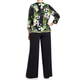 PIERO MORETTI FLORAL TWINSET BLACK