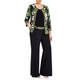 PIERO MORETTI FLORAL TWINSET BLACK