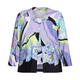 PIERO MORETTI SATIN JERSEY TWINSET PRINTED LAVENDER