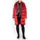 MARINA RINALDI GABERDINE DOWN JACKET RED