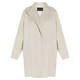 MARINA RINALDI WOOL BLEND COAT PUTTY