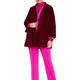 MARINA RINALDI DOUBLE FACE COAT BORDEAUX