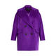 MARINA RINALDI WOOL COAT VIOLET