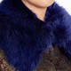 MARINA RINALDI FAUX FUR COLLAR BLUETTE 