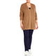 MARINA RINALDI JEWEL EMBELLISHED CARDIGAN CAMEL 