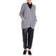MARINA RINALDI RIBBED EMBELLISHED CARDIGAN GREY