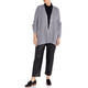 MARINA RINALDI RIBBED EMBELLISHED CARDIGAN GREY
