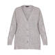 MARINA RINALDI LONG CARDIGAN SILVER