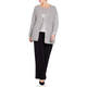 MARINA RINALDI LONG CARDIGAN SILVER