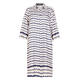 MARINA RINALDI ABSTRACT PRINT SHIRT DRESS SATIN