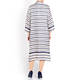 MARINA RINALDI ABSTRACT PRINT SHIRT DRESS SATIN