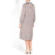 MARINA RINALDI SATIN TILE PRINT DRESS