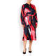 MARINA RINALDI SILK SATIN SHIRT DRESS