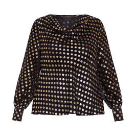 MARINA RINALDI GOLD SPOT BLOUSE - Plus Size Collection