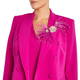 Marina Rinaldi Feather and Jewel Brooch Fuchsia