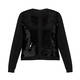 MARINA RINALDI SEQUIN CARDIGAN BLACK 