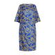 Marina Rinaldi Satin Paisley Dress Cobalt 